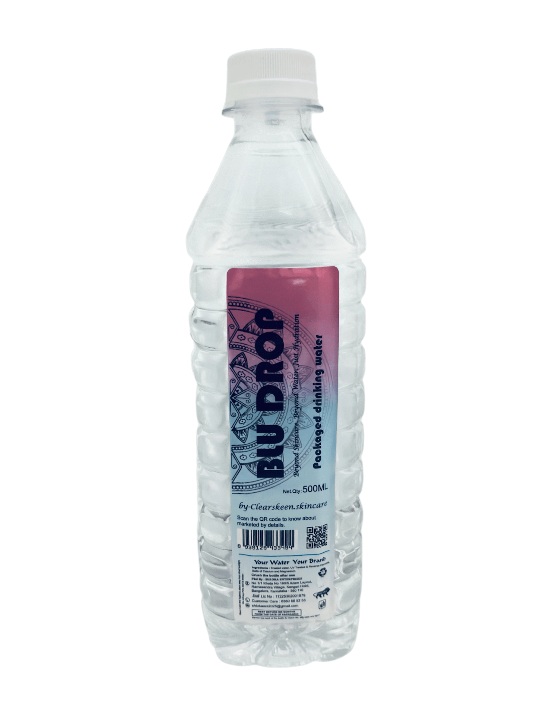 BLUDROP bottles with Himalayan mountains in the background